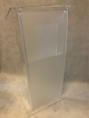 MP-L acrylic lectern perspex with logo holder A4